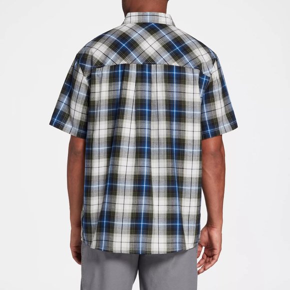 Field & Stream Men's Short Sleeve Button Up Flannel Shirt Size S/M Blue Gray NEW - Picture 2 of 5